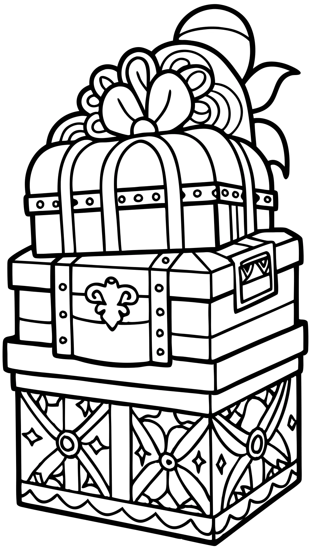 coloring pages of boxes